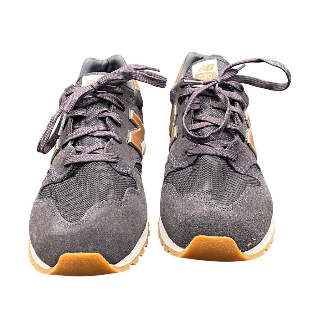 New Balance 520 Navy Rose‎ Gold Suede Mesh Sneakers WL520J2 Womens 11